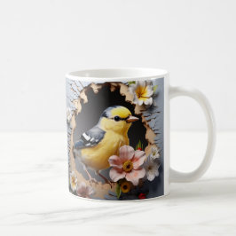 De Café Caneca 3D Pássaro