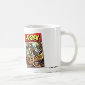 De Café Caneca afortunada da história em quadrinhos