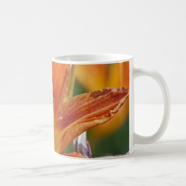 De Café Caneca alaranjada da flor (Direita)