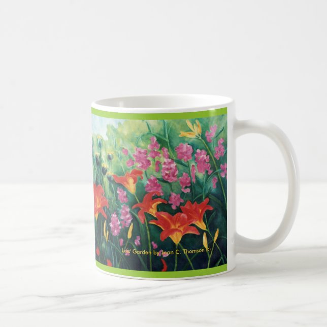 De Café Caneca alaranjada do hemerocallis (Direita)