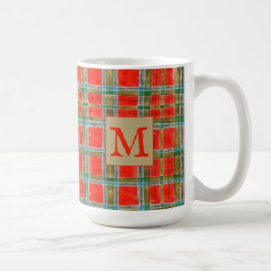 De Café CANECA ALTA BRANCA MAC BAIN TARTAN + Inicial