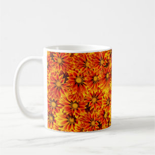 De Café Caneca amarela/alaranjada do clássico do girassol