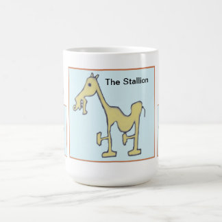 De Café Caneca amarela do garanhão