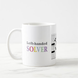 De Café Caneca ambidextra das palavras cruzadas