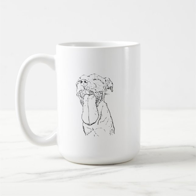 De Café Caneca American Staffordshire Terrier (Esquerda)