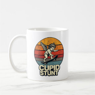 De Café Caneca Anjo Engraçado Vintage Retro Cupido Stunt