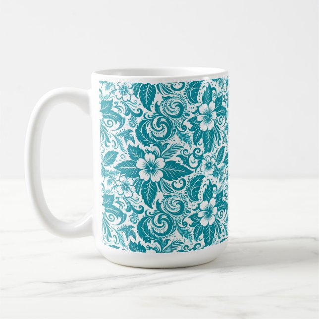 De Café Caneca Aqua Floral (Esquerda)