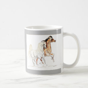 De Café Caneca árabe do cavalo - presente do amante do
