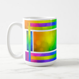 De Café Caneca Arco-Íris Vibrante