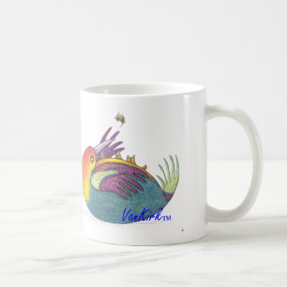 De Café Caneca artística do pássaro e da abelha