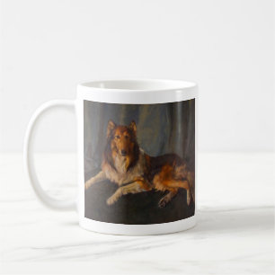 De Café caneca áspera do collie