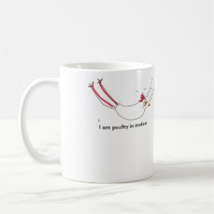 De Café Caneca aterrada galinha da ioga
