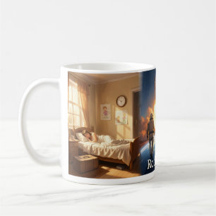 De Café Caneca Aventura Espacial Infância Homem Foguete
