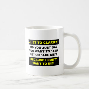 De Café Caneca Axe Me Funny