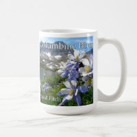 Caneca azul aquilégia