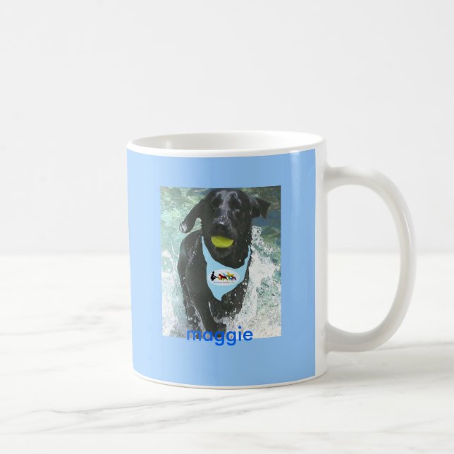 De Café Caneca azul customizável (Direita)