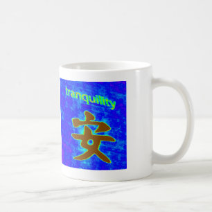 De Café caneca azul da tranquilidade