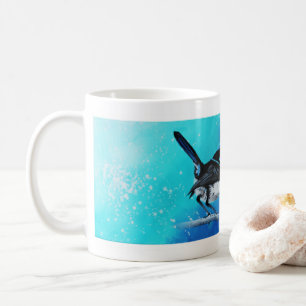 De Café Caneca azul das belas artes da carriça
