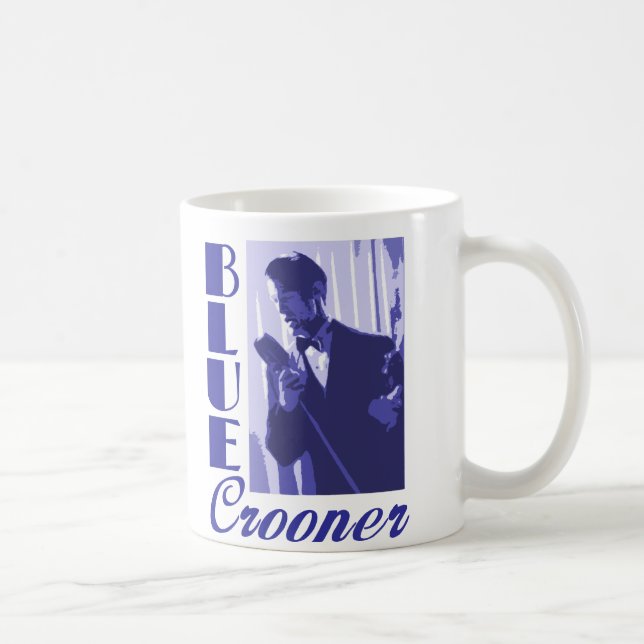 De Café Caneca azul do cantor (Direita)