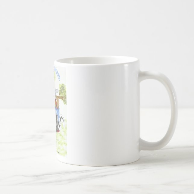 De Café Caneca azul do comensal do cilindro (Direita)