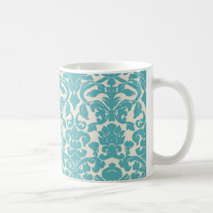 De Café Caneca azul do damasco do Aqua