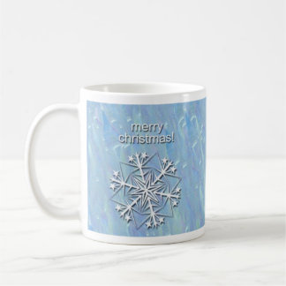 De Café Caneca azul do Natal