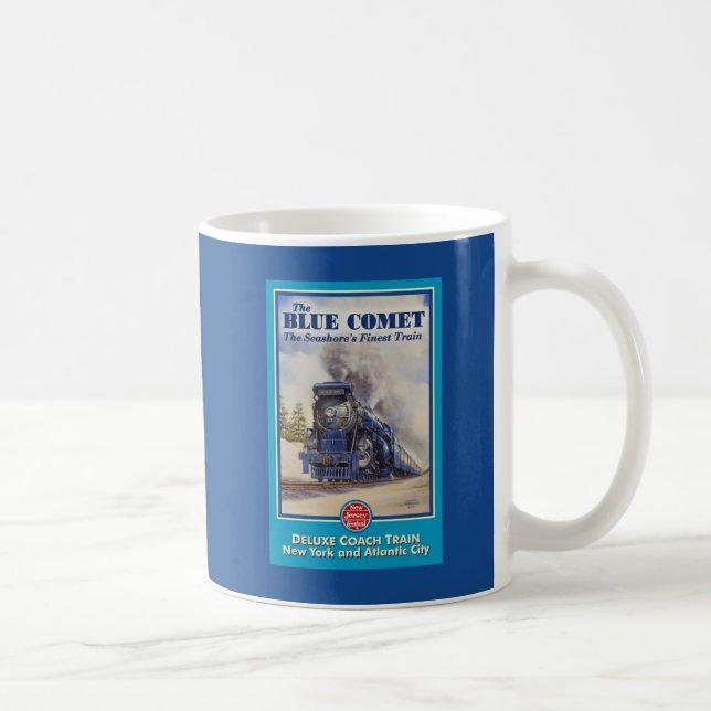 De Café Caneca azul do poster do cometa (Direita)