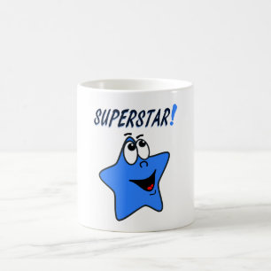 De Café Caneca azul lunática da estrela mundial dos
