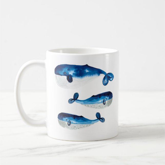 De Café Caneca - baleia azul da Aquarela (Esquerda)