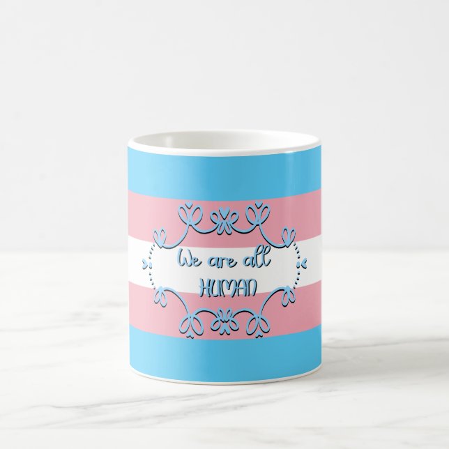De Café Caneca Bandeira do Orgulho Transgênero Somos Todos (Centro)