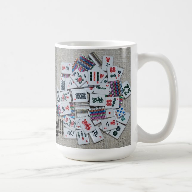 De Café Caneca bege do jongg do mah (Direita)