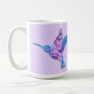 De Café Caneca Beija-flor Lavanda