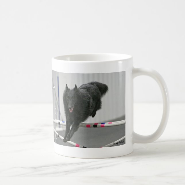 De Café Caneca belga da agilidade do Sheepdog (Direita)