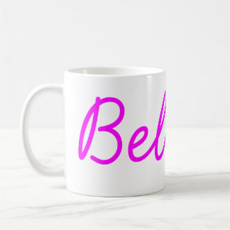 De Café Caneca Believe Magenta Script