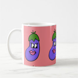 De Café caneca berenjena