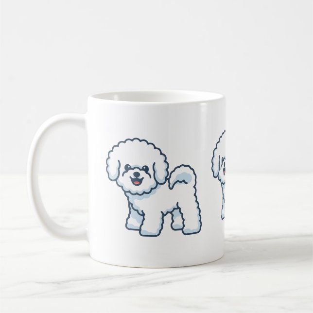 De Café Caneca Bichon Frise (Esquerda)