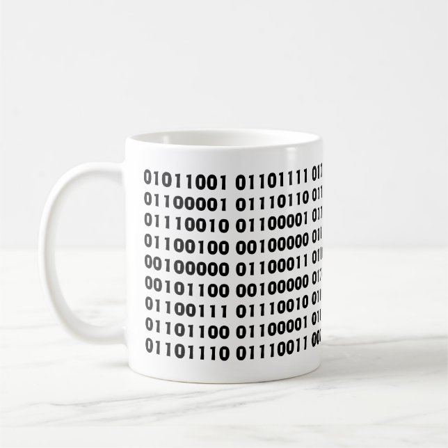 De Café caneca binária (Esquerda)