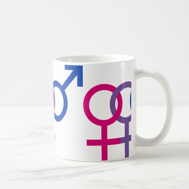 De Café Caneca bissexual do orgulho (Direita)