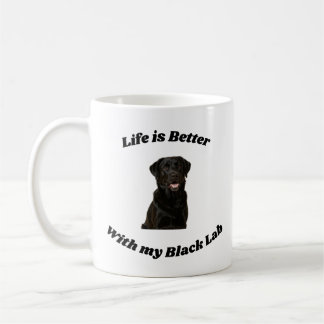 De Café Caneca Black Lab Retriever presente