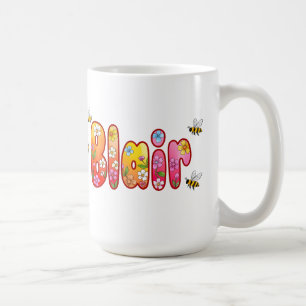 De Café Caneca Blair - Design Floral e Abelha