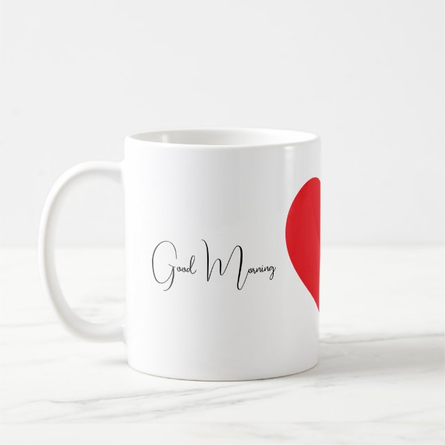 De Café Caneca Bom Dia Coração  (Esquerda)