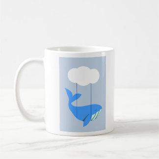 De Café Caneca Bonita com uma Baleia  