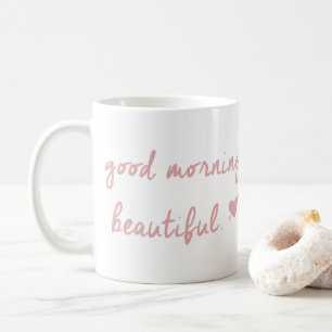De Café Caneca bonita do bom dia com coração