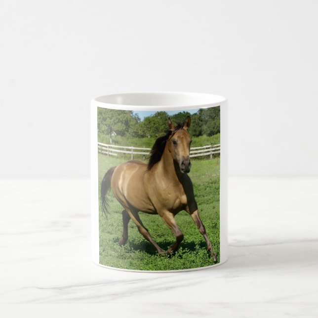 De Café Caneca bonita do cavalo do Buckskin (Centro)