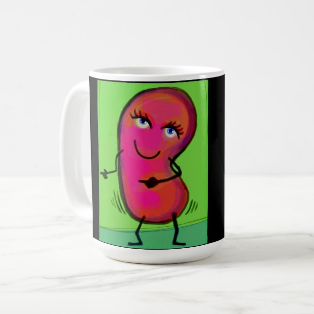 De Café Caneca bonita do rim da dança (Frente Esquerda)