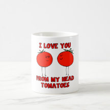 Caneca bonita dos tomates