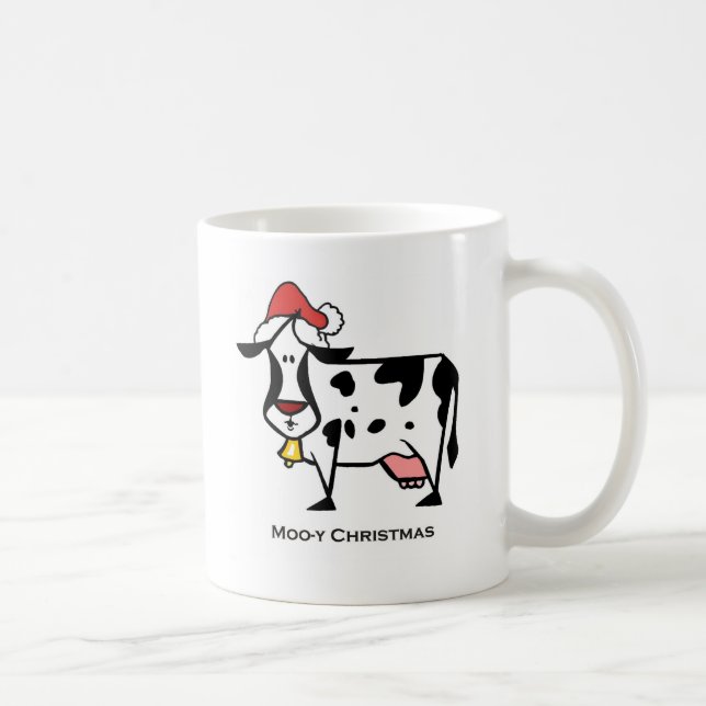 De Café Caneca bonito da vaca do Natal (Direita)