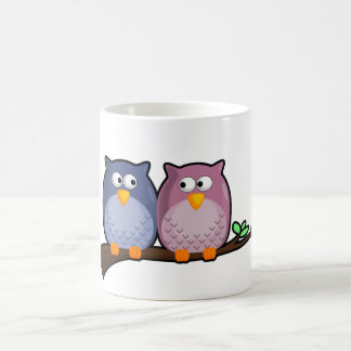 De Café Caneca bonito das corujas