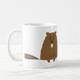 De Café Caneca bonito do castor