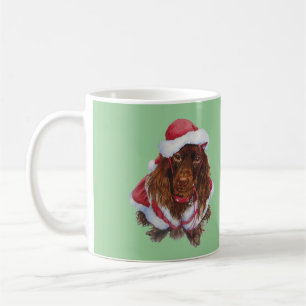 De Café Caneca bonito do feriado do Natal da arte do cão